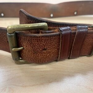 Ralph Lauren Utility Belt Crackled Tan size 36